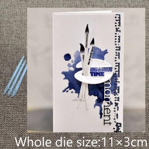 New Design Craft Metal stencil mold Cutting Dies paint brush decoration scrapbook die cuts Album Paper Card Craft Embossing