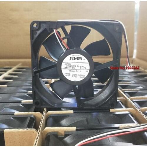 Original 8025 8cm cooling fan 08025SS-24N-AL 24V 0.12A 2800rpm servo fan 3wires