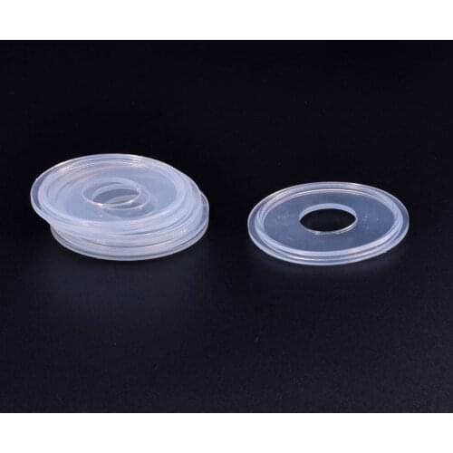 Fit 19mm 3/4" Pipe Tri Clamp Sanitary Transparent Silicon Sealing Gasket Strip Ring Homebrew For Diopter Ferule Fitting 0.5"- 6"
