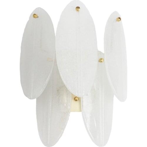 Postmodern light luxury glass wall lamp villa bedroom aisle dining room staircase bedside lamp