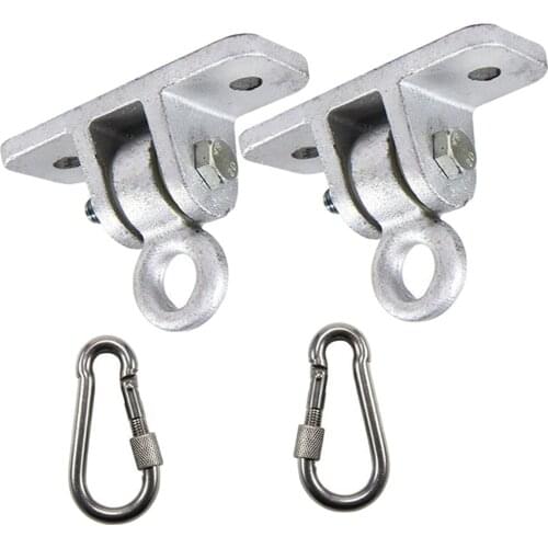 2 Pair Heavy Duty Swing Mount Aerial ers Hammock Hooks For Yoga Strap Home Hammock Punching Bag