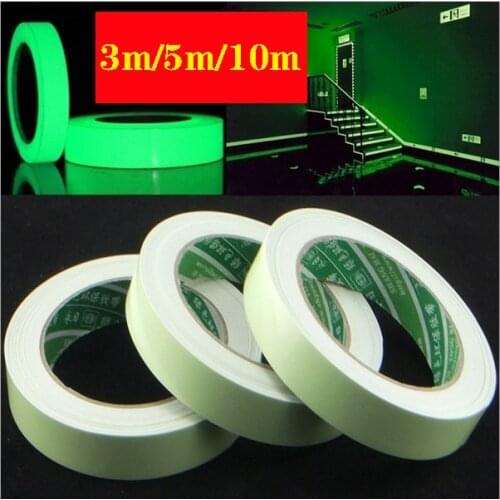 Luminous tape self-adhesive luminous luminous stage home decoration warning tape stairs floor fluorescent stickers 3m/5m/10m