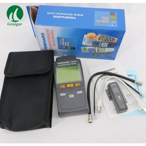 Tenmars TM-903 Multimedia LAN Cable Tester TM903 Handheld Network Cable Tester of RJ-45, F-Connector