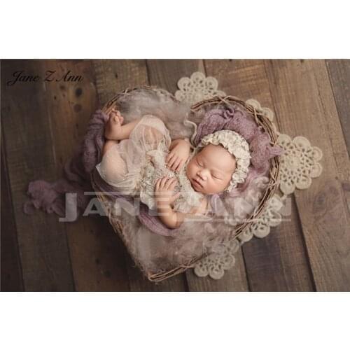 Jane Z Ann Limited retro lace gauze backless dress handmade newborn photography props studio shooting accessories