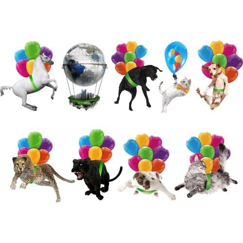 Car Hanging Pendant Ornaments with Colorful Balloons Decorative Pendant Charm Hanging Ornament for Rear View Mirror