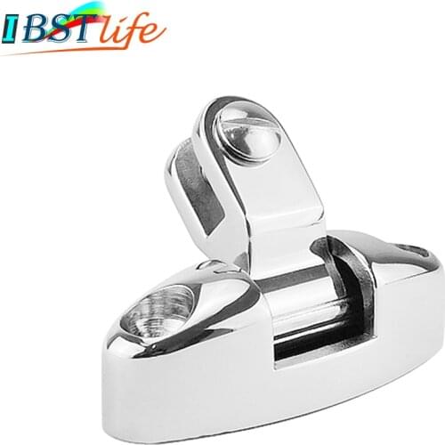 Universal fit Stainless Steel 316 Boat Bimini Top Mount Swivel Deck Hinge With Rubber Pad Marine Yacht Hardware Accessories