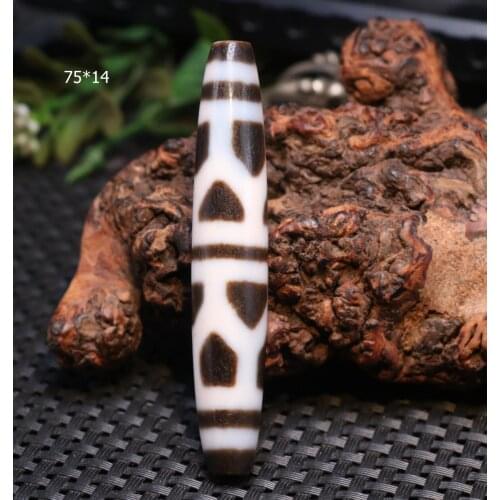UPD0320D09 Magic Tibetan Old Oily Agate Turtle Shell Longevity Symbol Long dZi Bead Amulet LKbrother Top Quality