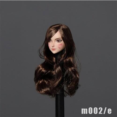 1/6 Exquisite, Cute And Beautiful White Complexion M002 Anime Beautiful Girl Head Sculpt Suitable For 12'' Movable Doll