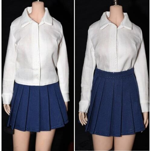 1/6 Sexy Female Action Figure Classic White Long Shirt Woman Accessory Model Accessories for 12 inches Large and Mid Bust Body