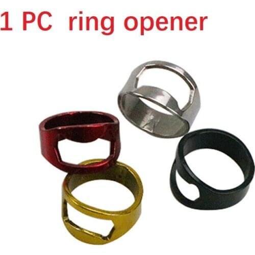 1PC Multi-function Portable Stainless Steel Ring Opener Open Beer Bottle Colorful Ring-Shape Beer Kitchen Gadgets Bar Tool