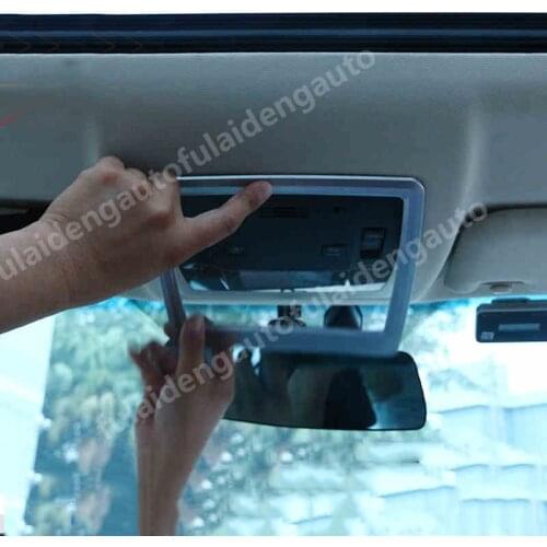 1pcs ABS Matte Chrome Front Roof Reading Lamp Frame Trim For Lexus NX200t NX300h 2015-2018 Car Accessories