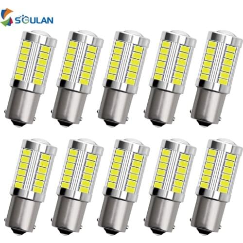 10pcs 5630 33SMD 1156 ba15s 1157 bay15d bau15s Car Led Bulb With Lens Motorcycle Daytime running light Turn Signal Light 12V