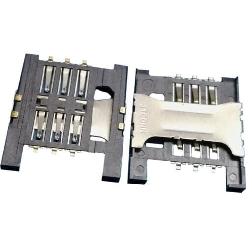 2Pcs Sim Card Reader Slot Tray Holder Connector Socket For Lenovo A568T A698T A788T K860I K860 A3000 A5000 A2107 A2207 A658T