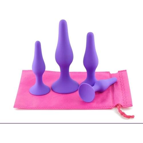 S/M/L/XL Comfortable Silicone Anal Plug Suction Cup Beads Butt Plug Anus Dilator No Vibrator Sex Toys for Men Women Adult Games
