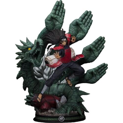 Naruto Anime Figure Action Shodai Hokage Thousand Hand Pillar Limited Edition Senju Hashirama 36CM ABS Statue Desktop Collection