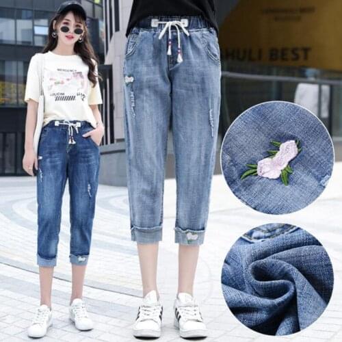 Bazeer Women's Denim Capri Pants