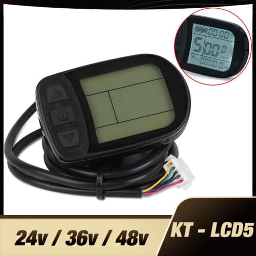 Free Shipping ebike 24V 36V 48V intelligent KT LCD LCD5 ktlcd5 Control Panel Display Electric Bicycle bike Parts KT controller