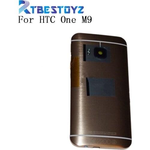 Black / Gold / Silver Rear Housing For HTC One M9 Back Cover Battery Case Door With Buttons With Logo