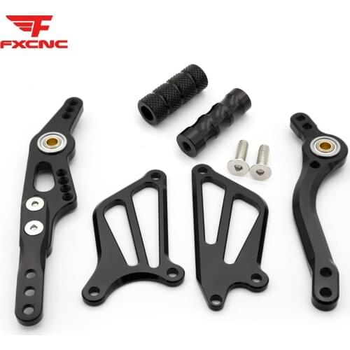 For Yamaha YZF R1 2009-2014 CNC Aluminum Alloy Motorcycle Rearset Footrest Footpeg Pedal Rear set Foot rest Accessories Part