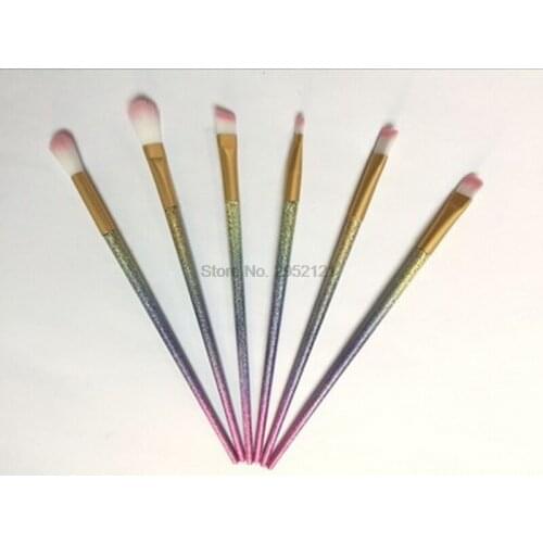 By ems or dhl 200sets 6Pcs/Set Professional Makeup Brushes Set Make up Brush Tools kit Eye Shader Liner Crease