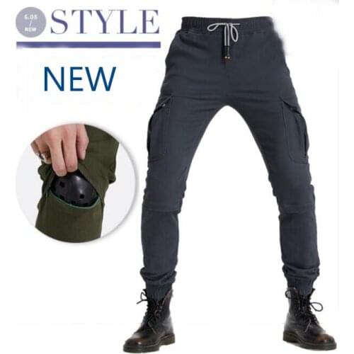 New style motorcycle jeans men and women knight equipment knee pads hockey pants off-road motorcycle riding pants