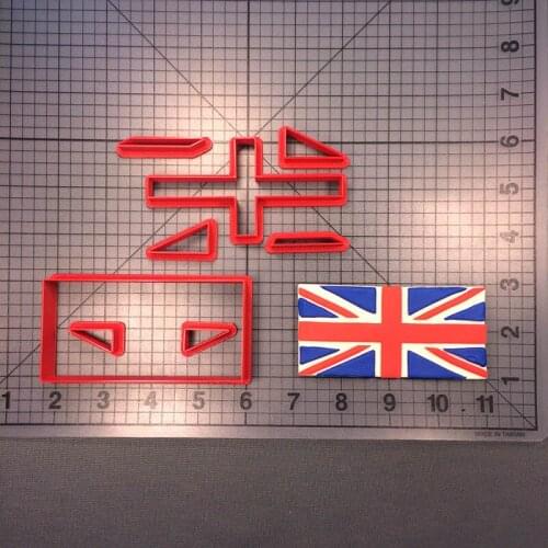 Country Flag Cookie Cutter UK Cuba France Germany Greek Italy Custom Made Food Grade 3D Printed