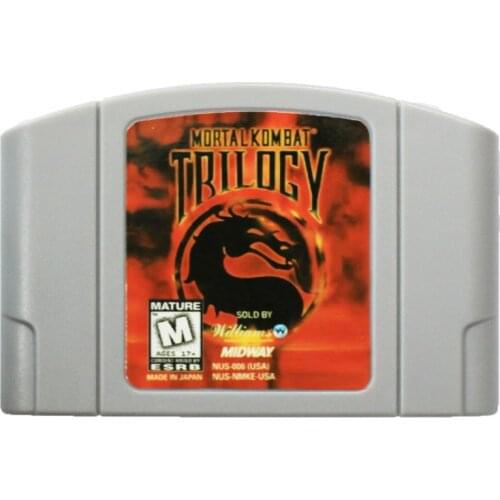 Mortal Kombat Trilogy 64 Bit Games 64 English NTSC Game Card