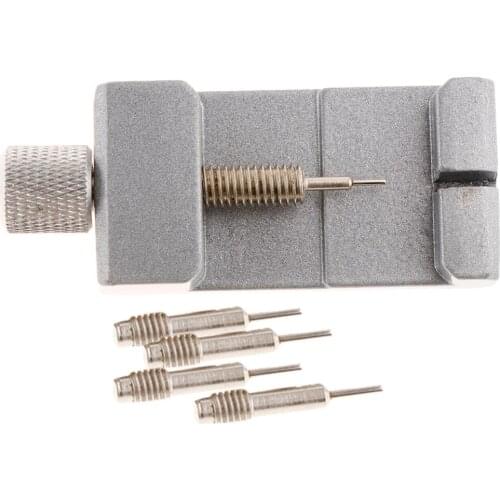 Metal Watch Link Pin Remover Band Strap Repair Tool with 4 Replace Pins