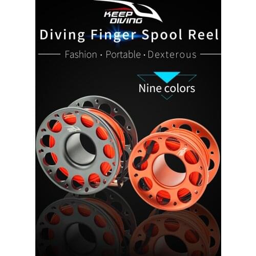 Pay-off wheels for diving Sea Scuba Diving Spool Finger Reel Double ended Equipment Cave exploration 15M/30M High-strength rope
