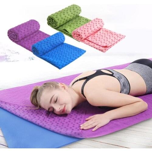 Anti-Skid Yoga Mat 183*63cm Towel Blanket Sweat Absorbing Towel for Sport Fitness Exercise Pilates Supplies Non Slip Yoga Pad