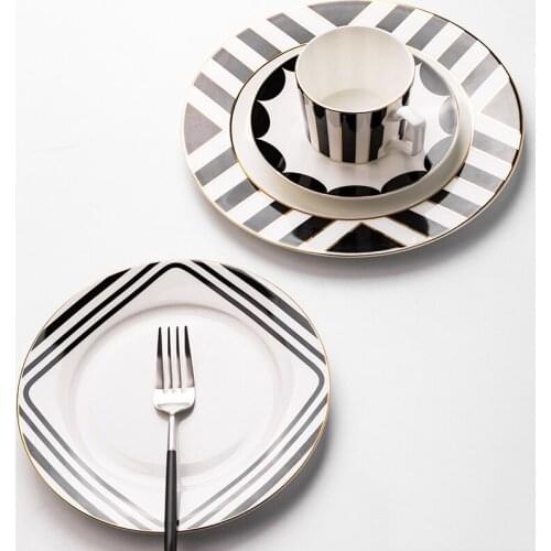 Home Creative Tableware Set Nordic Steak Plate Phnom Penh Western Plates Dinner Food Dish Vajilla Assiette Talerze Obiadowe