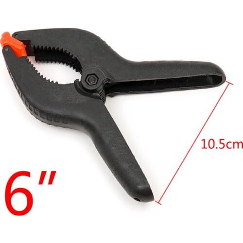 Hakkin 1PCS 6 Inch Plastic Nylon Spring Clamps Clip Tips Set for Paper Photo Backdrop Background Woodworking