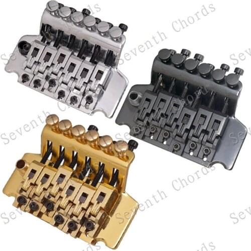 A set of Tremolo Bridge Double Locking Systyem Pulled guitar strings Bridge Electric guitar Bridge accessories part 3colors