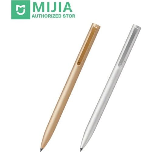 New Xiaomi Mijia Metal 0.5mm PREMEC Smooth Switzerland Refill MiKuni Japan Ink 180° Rotation Pen High Precision Metal Imported