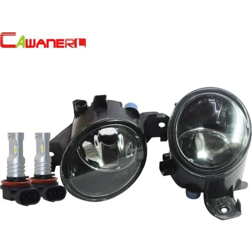 Cawanerl For 2002 Nissan Wingroad Car Front Fog Light Assembly Lampshade + H11 LED /Halogen Lamp DRL 12V Styling