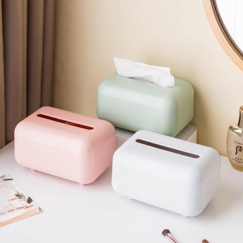 Nordic Home Decoration Plastic Car Tissue Box Bathroom Waterproof Tissue Box Living Room Table Napkin Box Home Decorations