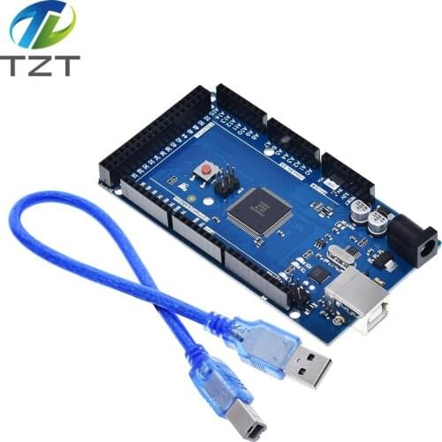 1pcs Mega 2560 R3 with logo mega2560 REV3 ATmega2560-16AU Board (with USB Cable )compatible Mega 2560 r3