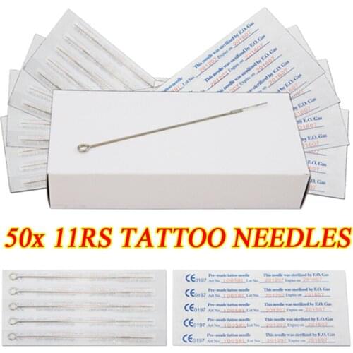 Professional Tattoo Needles 11RS Disposable Assorted Sterile Round Shader Needles For Tattoo Body Art