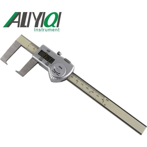 0-300mm 0.01mm outside groove digital caliper with flat points high precision good quality waterproof trammel ruler