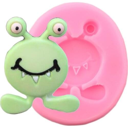 Cartoon Weird Face Silicone Mold DIY Halloween Cake Decorating Tools Cake Baking Fondant Mould Candy Resin Clay Chocolate Molds