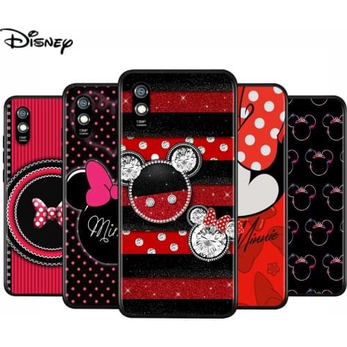 Silicone Cover Disney Minnie Bow For Xiaomi Redmi 9 9T 9C 8 7 6 Pro 9AT 9A 8A 7A 6A S2 5 5A 4X GO Phone Case