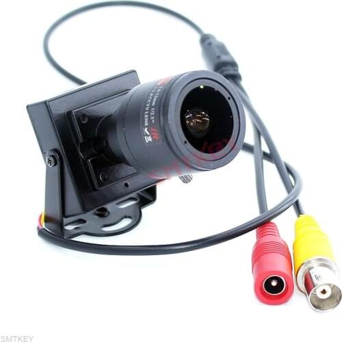SMTKEY Color HD 700TVL manual Lens Metal box Mini Camera Security Video CCTV Camera or 1000TVL 2.8-12mm Manual Zoom Lens camera