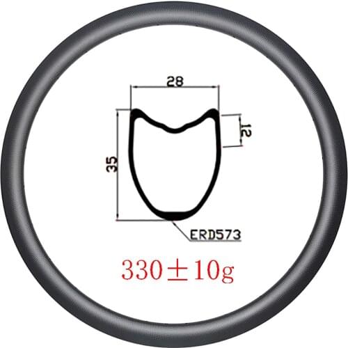 Light 330g 700c 35x28mm Tubular disc carbon rims U-Shape 35mm deep UD 3K 12K matte glossy 18H 20H 24H 28H 32H Road bicycle wheel