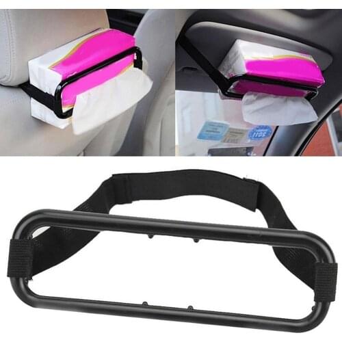 Universal Car Auto Seat Back Sun Visor Tissue Box Holder Paper Napkin Bracket Save Space be installed on car sun visor seat back