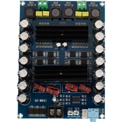 XH-M641 TPA3116D2 DC12V 24V 150W X 2 Audio Digital High Power 2 Channels Car Amplifier with Boost Board G2-010