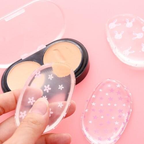 1Pcs Silicone Makeup Sponge Jelly Powder Cream Puff Sponge Face Foundation Leopard Glitters Make Up Tool Beauty Accessories New