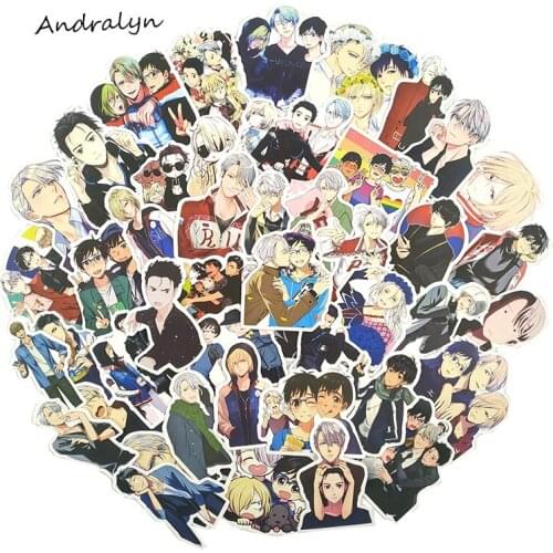 10/50Pcs YURI!!! on ICE Graffiti Stickers Anime Stickers for Skateboard Laptop Car Styling Luggage Waterproof Stickers For Gift