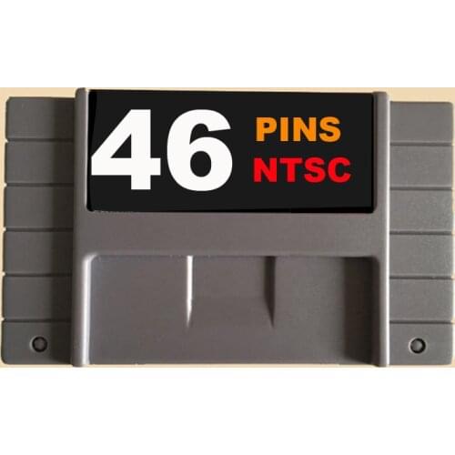 46Pins Single Game Cards 16 bit Big Gray Game Card For USA NTSC Game Player