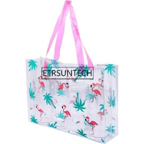 50pcs Portable Beach Bag PVC Storage Bag Outdoor Travel Park Swimming Toys Towel Clothes Organizer Swimming Bag