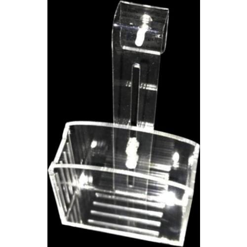 Acrylic Wall Hanging Suction Transparent Vase Holder Pot Aquarium Planting Cup Y5GB